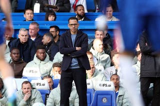 Liam Rosenior on the touchline